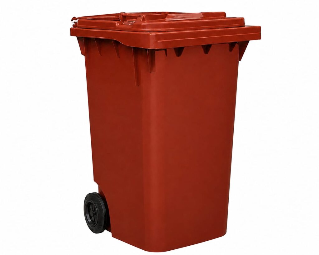 Contentor de lixo com rodas para condomínio